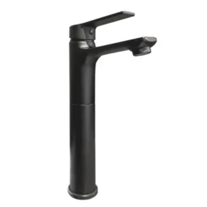 GRIFERIA LAVAMANOS ALTA NEGRO MATE