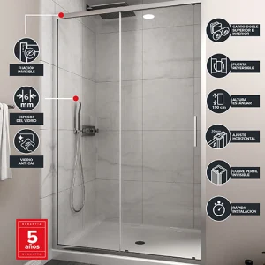 MAMPARA CORREDERA FRONTAL PREMIUM 140X190