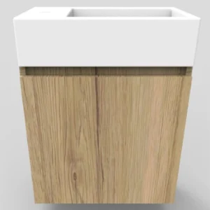 Mueble de Baño Aria 1 Puerta Amaranto con Lavamanos 450x595x254 mm